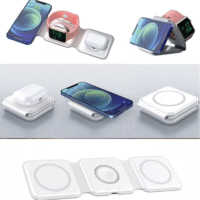 CARREGADOR PORTÁTIL DOBRÁVEL Magsafe 3 em 1- Branco