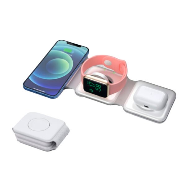 O Carregador Portátil Dobrável Magsafe 3 em 1